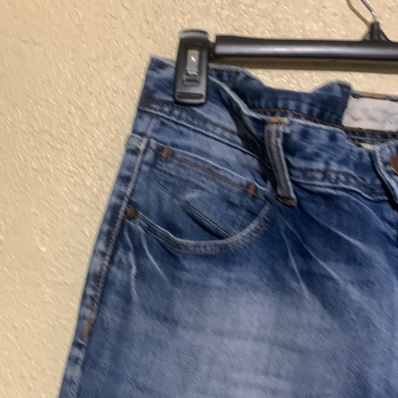 Maurices Jeans 11/12 Long Junior Blue Molli Flare/Bootcut Distressed Stretch - Picture 5 of 16